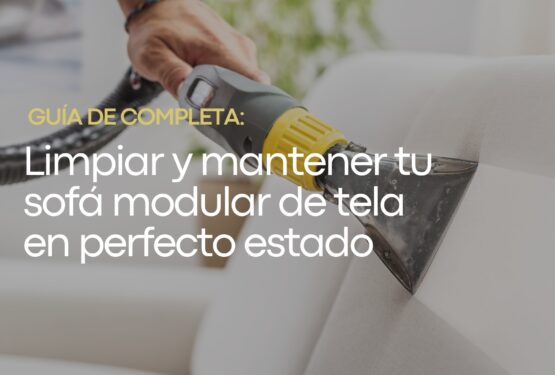 limpiar y mantener tu sofá modular